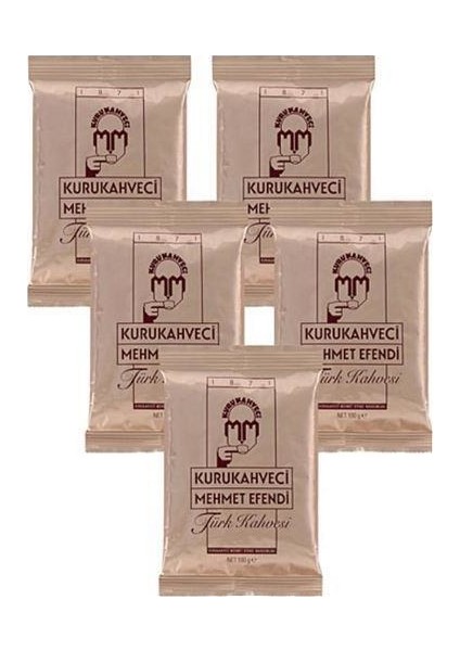 Kuru Kahveci Mehmet Efendi 100 gr Türk Kahvesi 5\'li Set