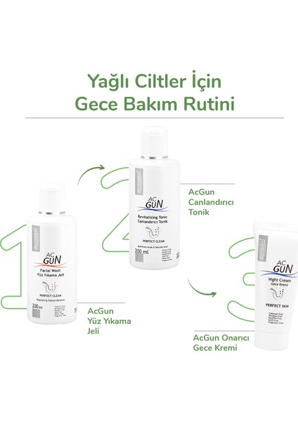 Acgun Sivilceli ve Akneli Ciltler Için Onarıcı Gündüz Kremi 30 ml + Acgun Onarıcı Gece Kremi 30 ml  2'li