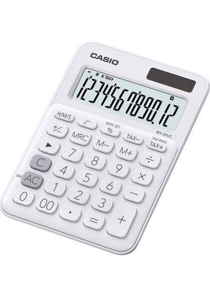 MS-20UC-WE 12 Hane Beyaz Masa Üstü Hesap Makinesi
