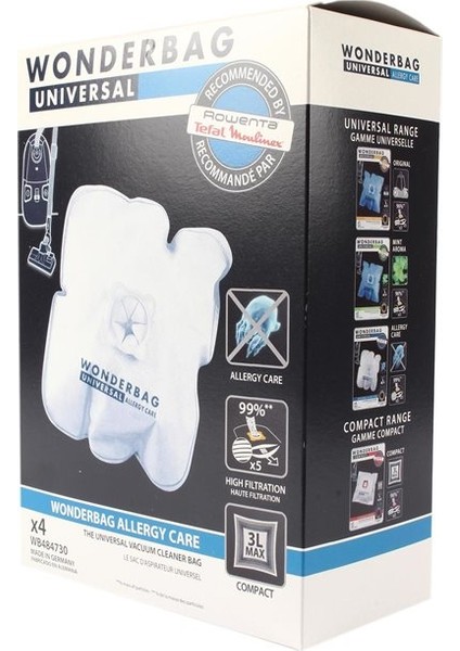 Rowenta Ro320 Wonderbag Universal Allergy Care Toz Torbası