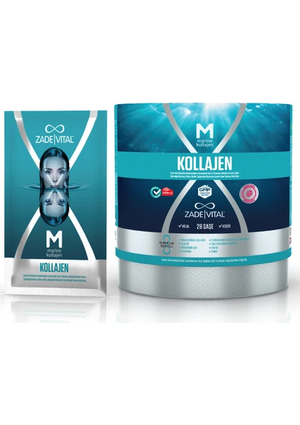 Zade Vital Marine Collagen + Hyaluronic Acid 28'li Saşe