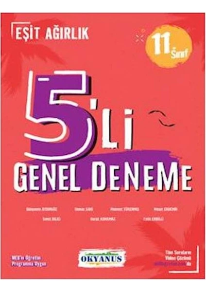 Okyanus Yayınları 11. Sınıf 5'li Eşit Ağırlık Deneme