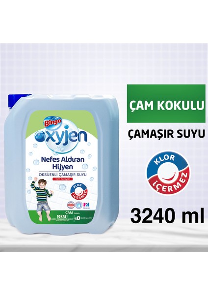 Oksijen Çamaşır Suyu Çam Kokulu 3;24 L