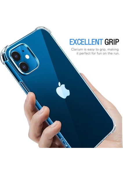 Apple iPhone 12 Mini Ultra Ince Antishock Premium Şeffaf Silikon Kılıf Airbag Arka Kapak fırsatları