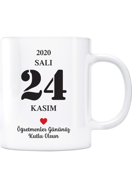 24 Kasım Öğretmenler Günü Maarif Takvimli Kupa Bardak