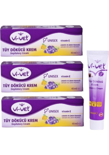 Tüy Dökücü Krem 40 ml x 3