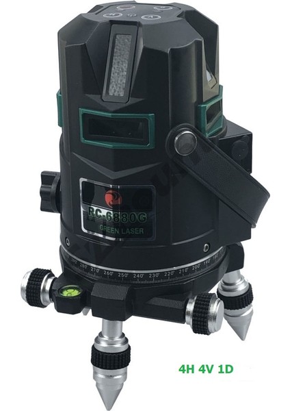 RC-6880G Yeşil Lazer Terazi, Yeşil Artı Lazer, Green Çizgi Lazeri (4V-4H-1D)