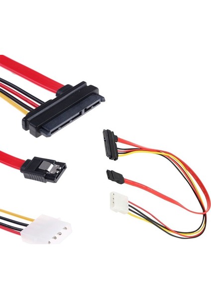 Sata data power  uzatma kablosu 7 + 15 22Pin sata  IDE 4 Pin mole