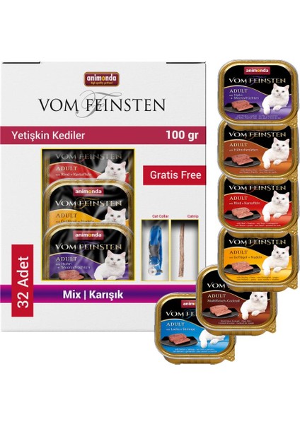 Animonda Karışık Yaş Kedi Maması 32X100 gr