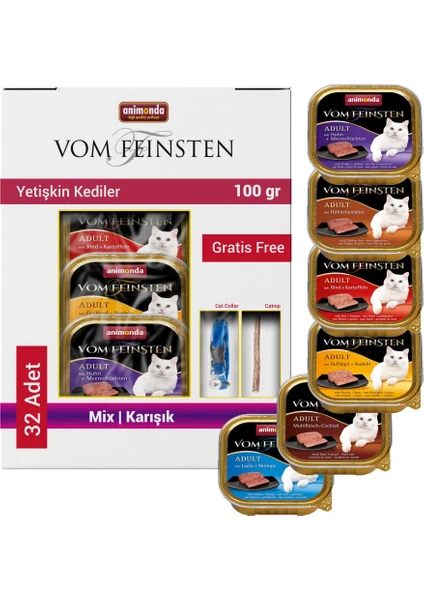 Animonda Karışık Yaş Kedi Maması 32X100 gr