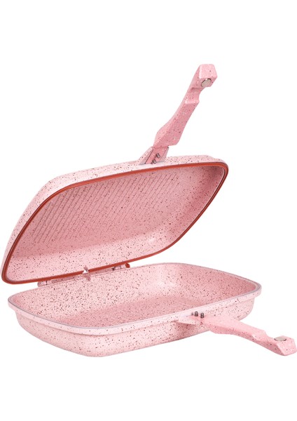 Granit İkiz Tava Pembe 36 cm