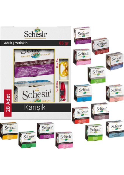 Karışık Kedi Konservesi 28X85 gr