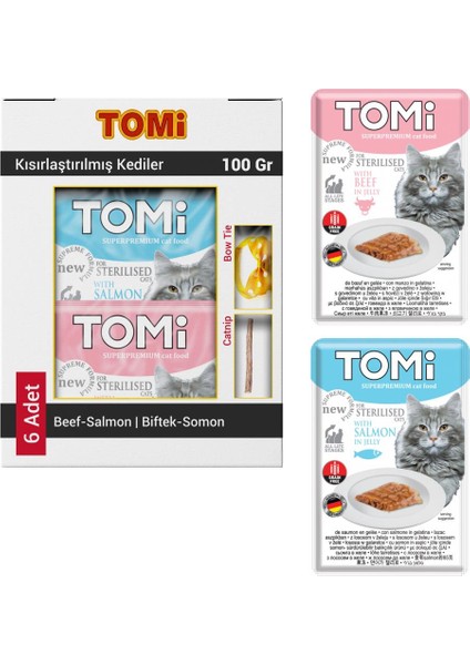 Sterilised Karışık Kısır Kedi Konservesi 6X85 gr