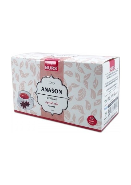 Anason Bitki Çayı 20'li Süzen Poşet