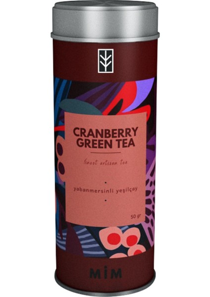 Cranberry Green Tea - Yaban Mersinli Yeşil Çay 50 GR