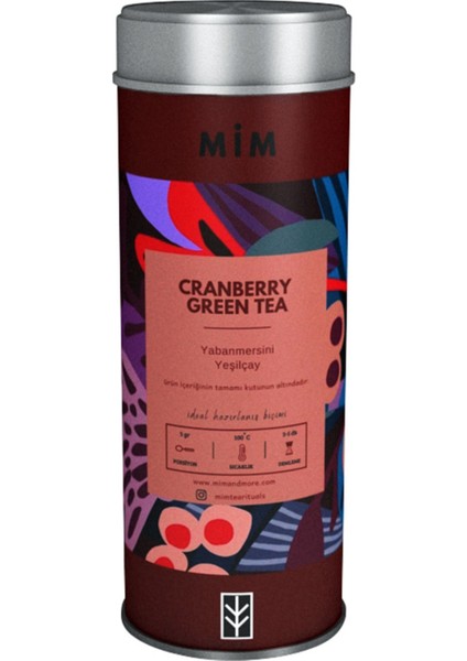 Cranberry Green Tea - Yaban Mersinli Yeşil Çay 50 GR