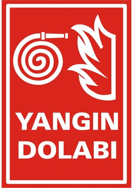 Yangın Dolabı (Kendinden Yapışkanlı Etiket) 17,5 x 25 cm