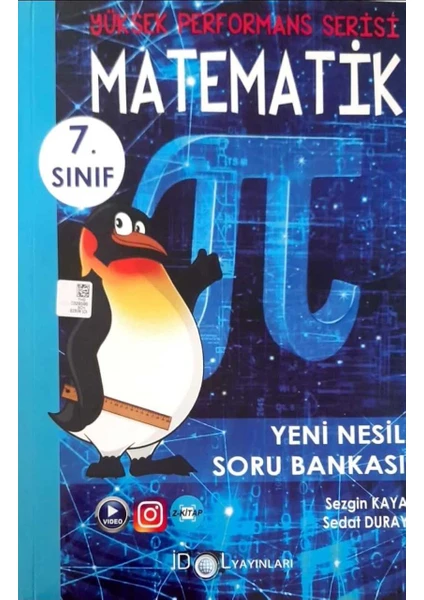 İdol Yayınları 7.Sınıf Yüksek Performans Matematik Soru Bankası