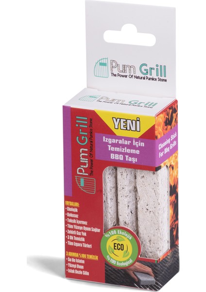 Pumice World Pum Grill Mangal Izgara Temizleyici Ponza Taşı