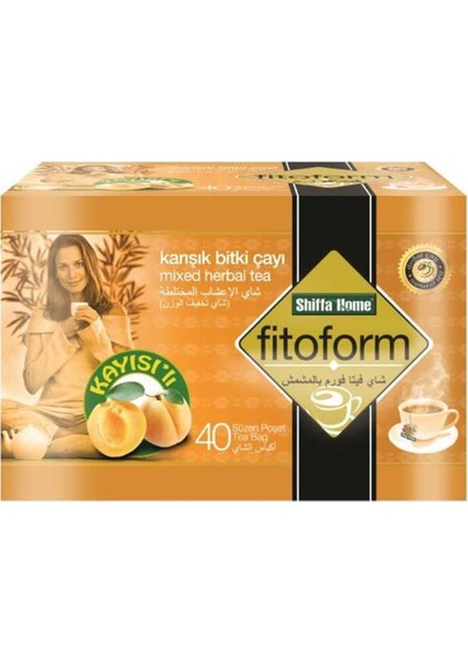 Aksu Vital Shiffa Home Fitoform Kayısılı Form Çayı 40'lı