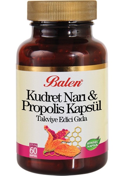 Kudret Narı Propolis 375 Mg 60 Kapsül