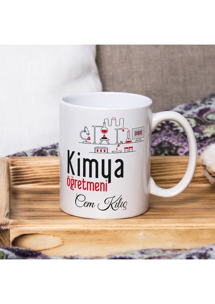 Kimya Öğretmeni Kupa Bardak Kişiye Isme Özel