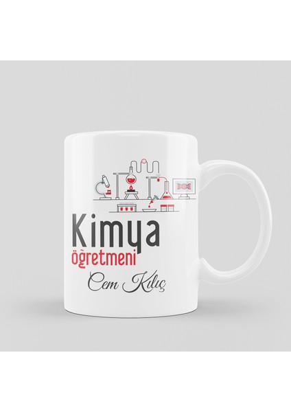 Kimya Öğretmeni Kupa Bardak Kişiye Isme Özel modelleri