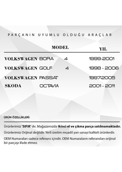 Volkswagen Bora,golf,passat Için Sol Ön Cam Açma Düğme Çerçevesi fiyatları