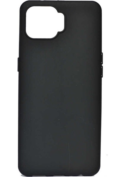 Oppo A73 Kılıf Mat Esnek Biye Silikon Kılıf + Cam Ekran Koruyucu Siyah