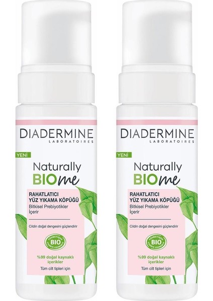 Diadermine naturally Bıome Rahatlatıcı Yüz Yıkama Köpüğü 150 ml 2'li