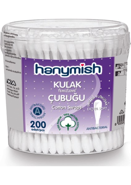 Pamuklu Kulak Çubuğu 200'lü