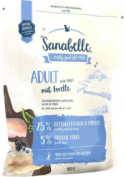 Adult Forelle Alabalıklı Tahılsız Kedi Maması 400 gr