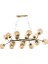 AV-60191-16EY Eskitme Kaplama Modern Avize E14 Metal Cam 110x90cm 1