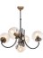 AV-65217-5BSY Eskitme/Siyah Boyalı Modern Avize E27 Metal Cam 60cm 1
