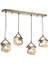 AV-60215-4EY Eskitme Kaplama Modern Avize E27 Metal Cam 77x14cm 1
