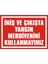 İniş ve Çıkışta Yangın Merdivenini Kullanmayınız Galvaniz Uyarı Levhası 17,5 x 25 cm 1