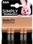 Simply Aaa Alkalin Ince Kalem Pil LR03/MN2400 4'lü 1