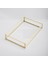 Nişan Tepsisi Sunum Kahve Söz Dekoratif Gold Pirinç Brass 30X20X6CM 2