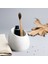 Eliptik Beton Diş Fırçalık Kırık Beyaz 3