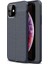 Apple iPhone 11 Pro Max Deri Görünümlü Lux Niss Silikon Kılıf 1