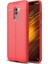 Xiaomi Pocophone F1 Deri Görünümlü Lux Niss Silikon Kılıf 1