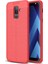Samsung Galaxy A6+ Plus Deri Görünümlü Lux Niss Silikon Kılıf 1