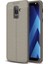 Samsung Galaxy A6+ Plus Deri Görünümlü Lux Niss Silikon Kılıf 1