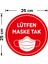 Maske Tak Sticker Afiş Duvar İçin 25 x 25 cm 3'lü SYL16 2