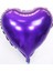 Kalp Balon Folyo Mor 45 cm 18 Inç 1