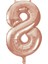 8 Rakam Rose Gold Folyo Balon 40 cm 1