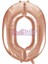 0 Rakam Rose Gold Folyo Balon 40 cm 2