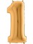 Dev Folyo Rakam 102 cm Balon Gold 1 1