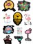 Flamingo-Lama-Koala Sticker Seti 1