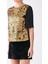 Payet Işlemeli Gold Bluz-K1413107-076 2